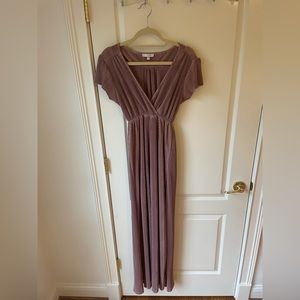 Baltic Born Athena Rose Pleated maxi dress- XS